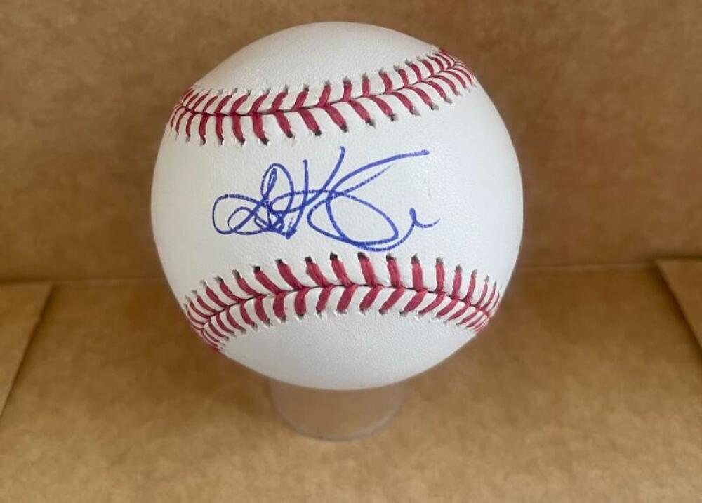JARED KELENIC MARINERS/BRAVES SIGNED AUTOGRAPHED M.L. BASEBALL BECKETT AUTH