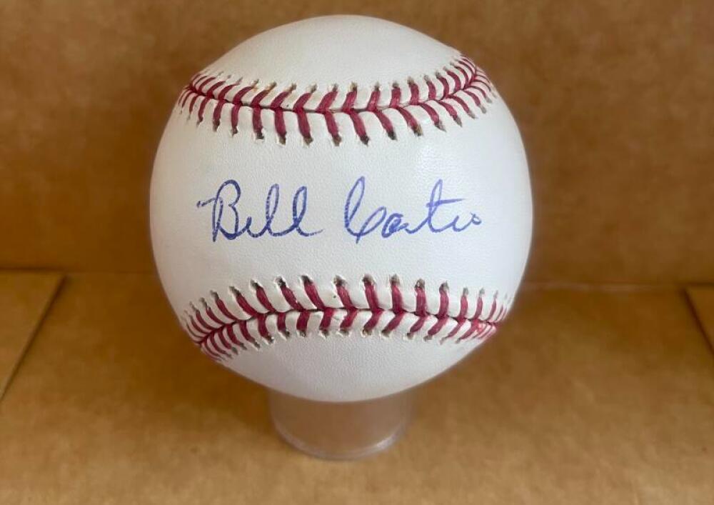 BILL CASTRO BREWERS SIGNED AUTOGRAPHED M.L. BASEBALL BECKETT AUTH