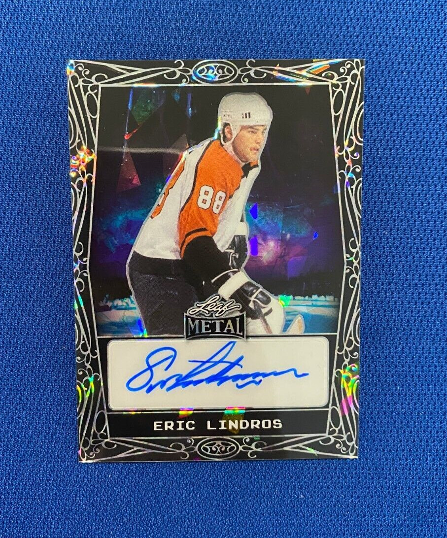 2024 LEAF EXOTIC ERIC LINDROS HOCKEY STAR SIGNED AUTOGRAPHED CARD #BA-EL1 1/2