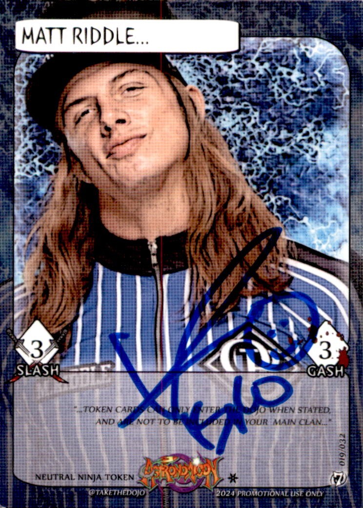 Matt Riddle Signed Astronomicon Detroit Convention Exclusive Card WWE UFC NJPW