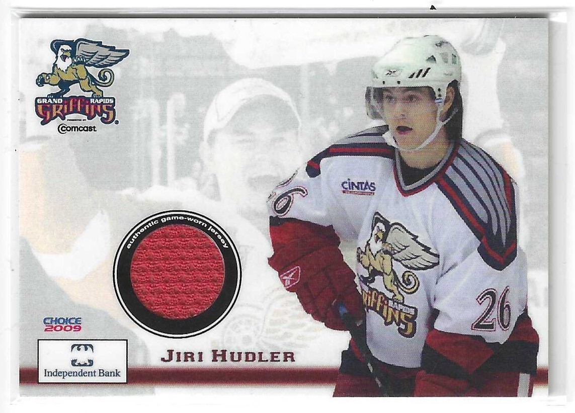 Jiri Hudler 2009 Choice Grand Rapids Griffins Jersey Card