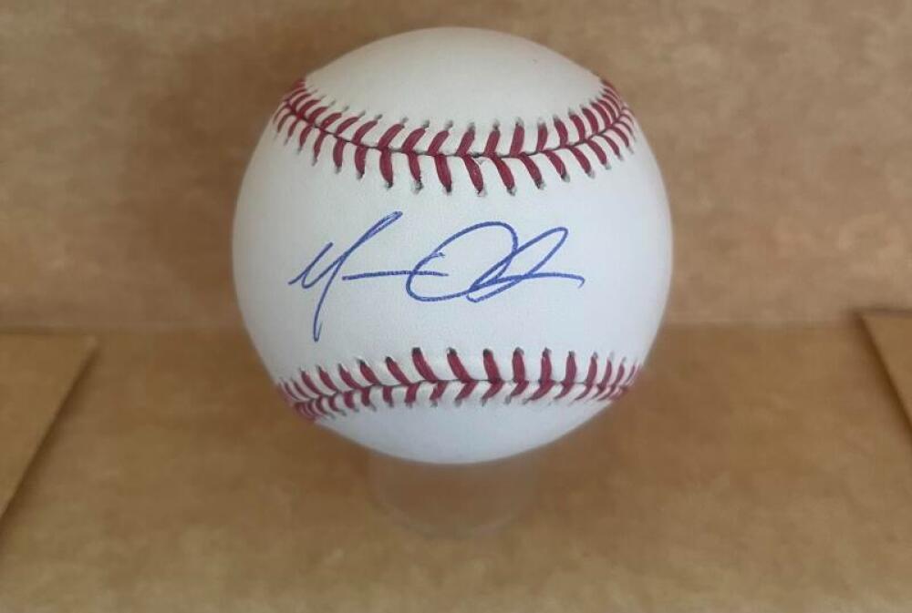 MATT OLSON A'S SIGNED AUTO M.L. BASEBALL BECKETT AUTH
