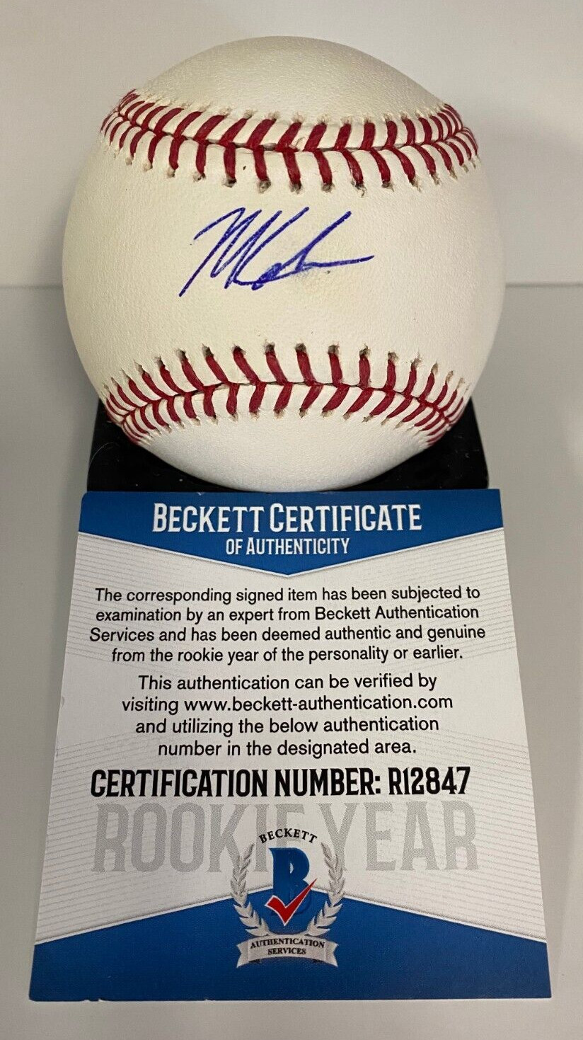MITCH KELLER PITTSBURGH PIRATES SIGNED AUTOGRAPHED M.L. BASEBALL BECKETT R12847