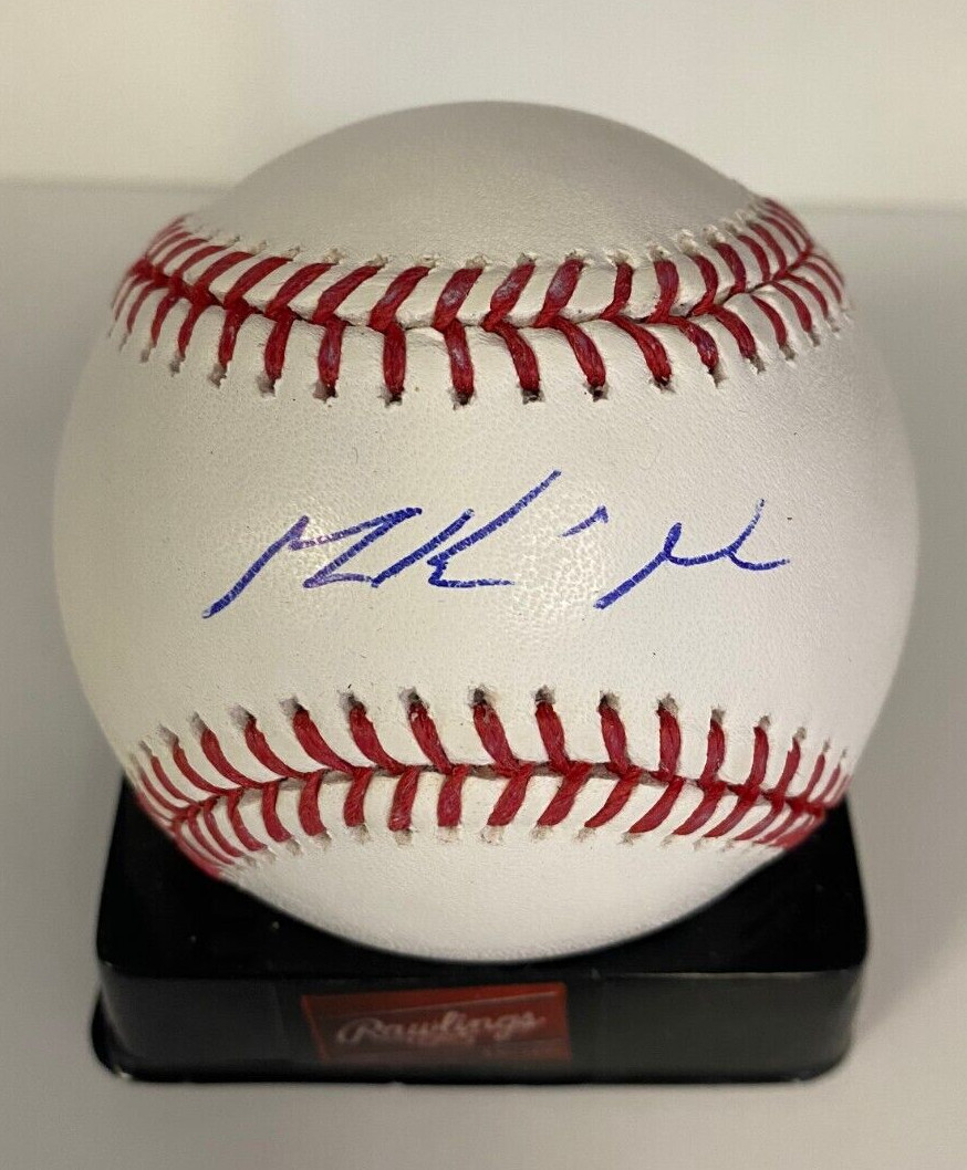 MACKENZIE GORE WASHINGTON NATIONALS SIGNED AUTOGRAPHED M.L. BASEBALL BECKETT *