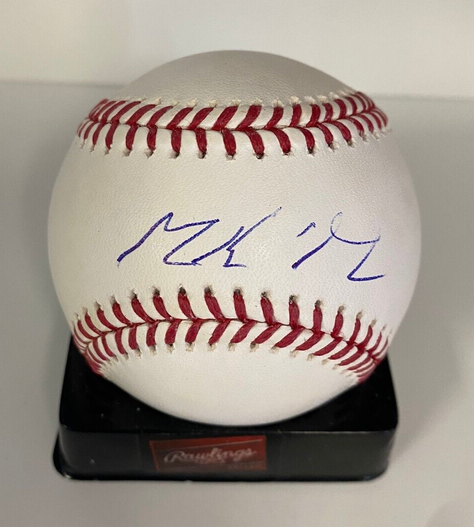 MACKENZIE GORE WASHINGTON NATIONALS SIGNED AUTOGRAPHED M.L. BASEBALL BECKETT **