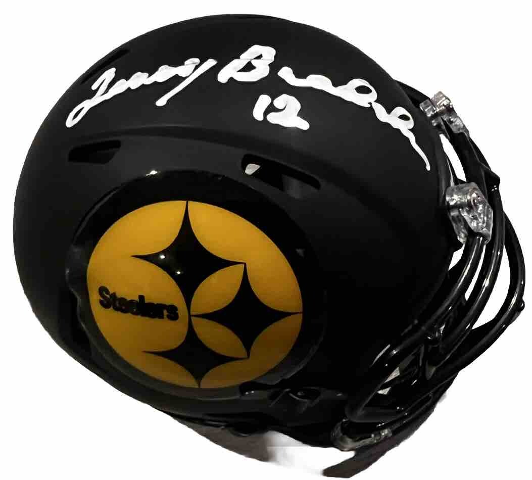 TERRY BRADSHAW signed (Pittsburgh Steelers) mini football helmet BECKETT BM02833