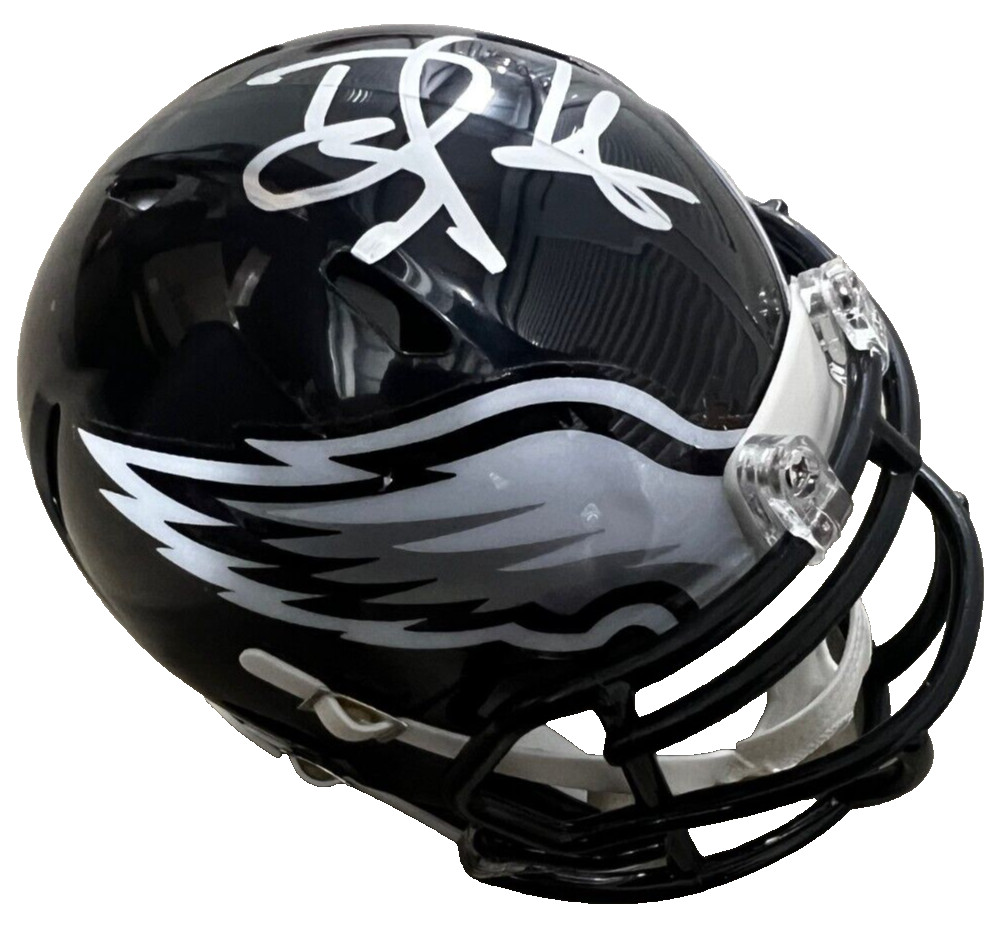 DOUG PEDERSEN signed (PHILADELPHIA EAGLES) mini football helmet BECKETT BM02873