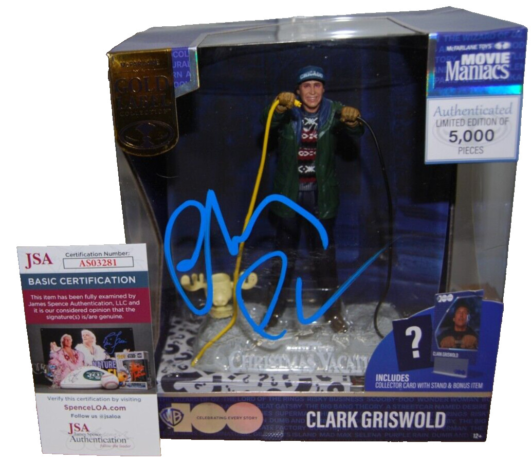 CHEVY CHASE signed (CHRISTMAS VACATION) Griswold McFarlane LTD 5000 JSA AS03281