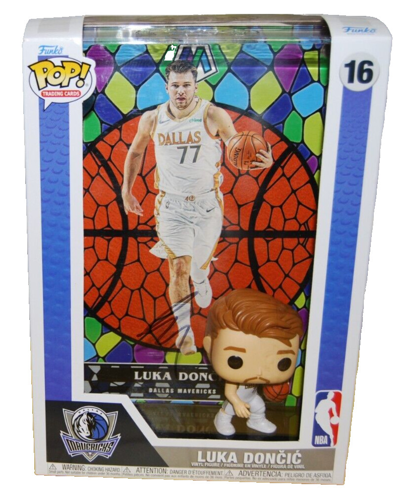LUKA DONCIC signed (DALLAS MAVERICKS) Mosaic FUNKO POP #16 BECKETT AE47136