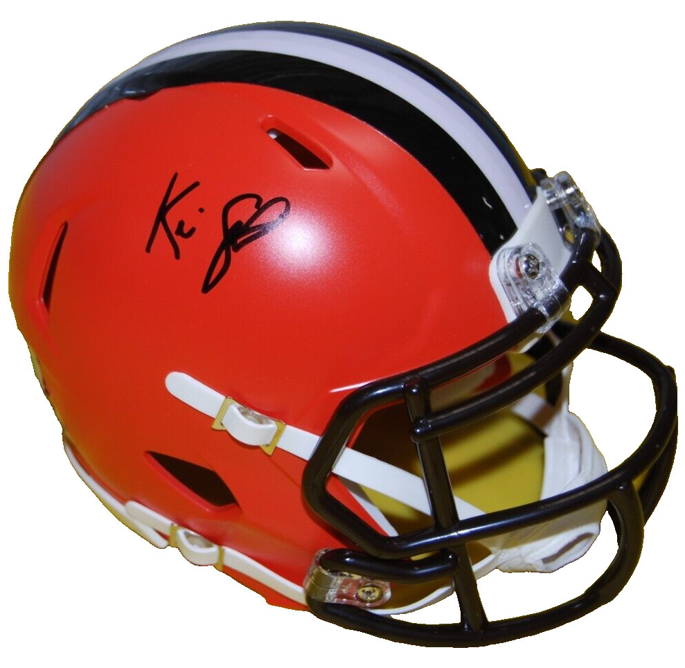 KEVIN STEFANSKI signed (CLEVELAND BROWNS) mini football helmet BECKETT AD47308
