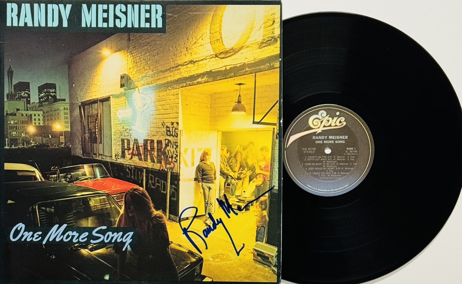 RANDY MEISNER Signed Autograph Vinyl Record 