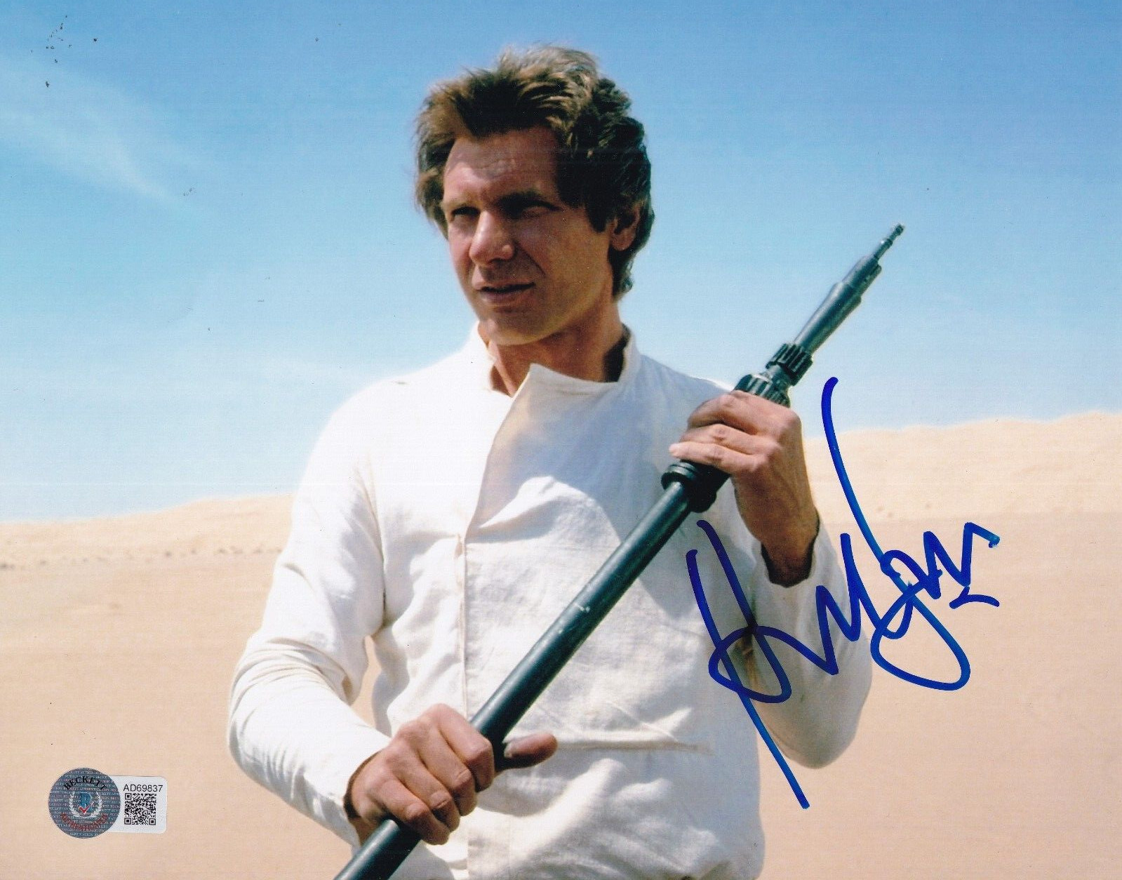 HARRISON FORD signed (STAR WARS) HAN SOLO Movie 8X10 photo BECKETT BAS AD69837