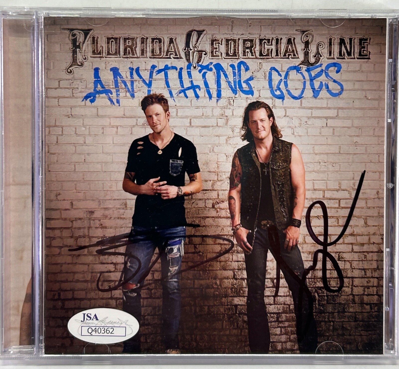 HUBBARD KELLEY FLORIDA GEORGIA LINE Signed Autograph CD 