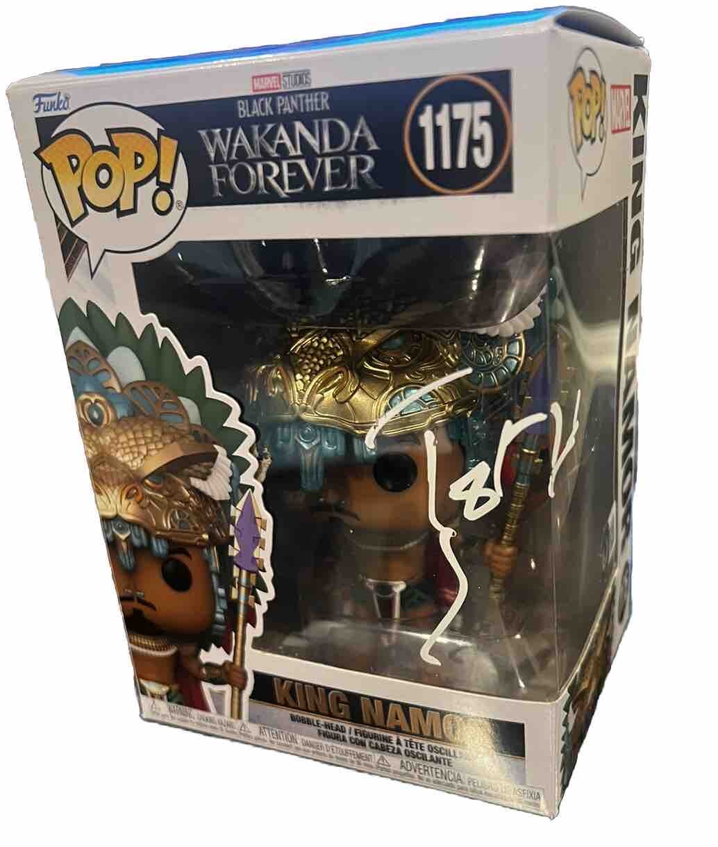 TENOCH HUERTA signed (Wakanda Forever) #1175 Namor Funko Pop Beckett BJ76790