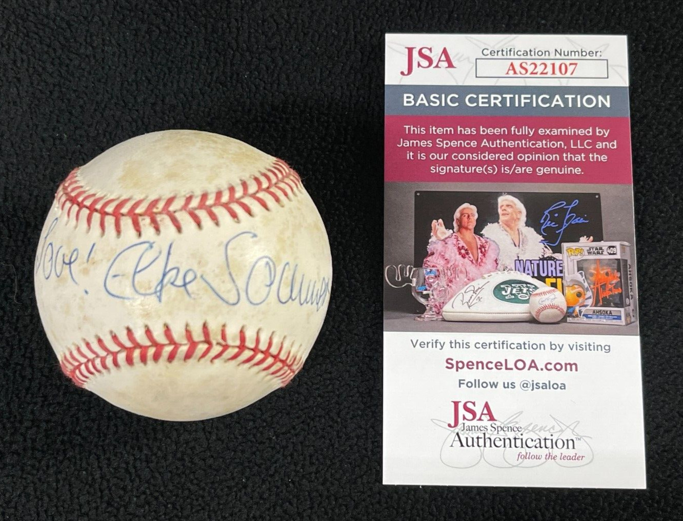 Elke Sommer Signed A Shot In The Dark ONL Baseball JSA COA