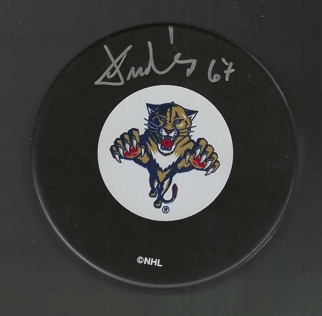 Michael Frolik Signed Florida Panthers Puck