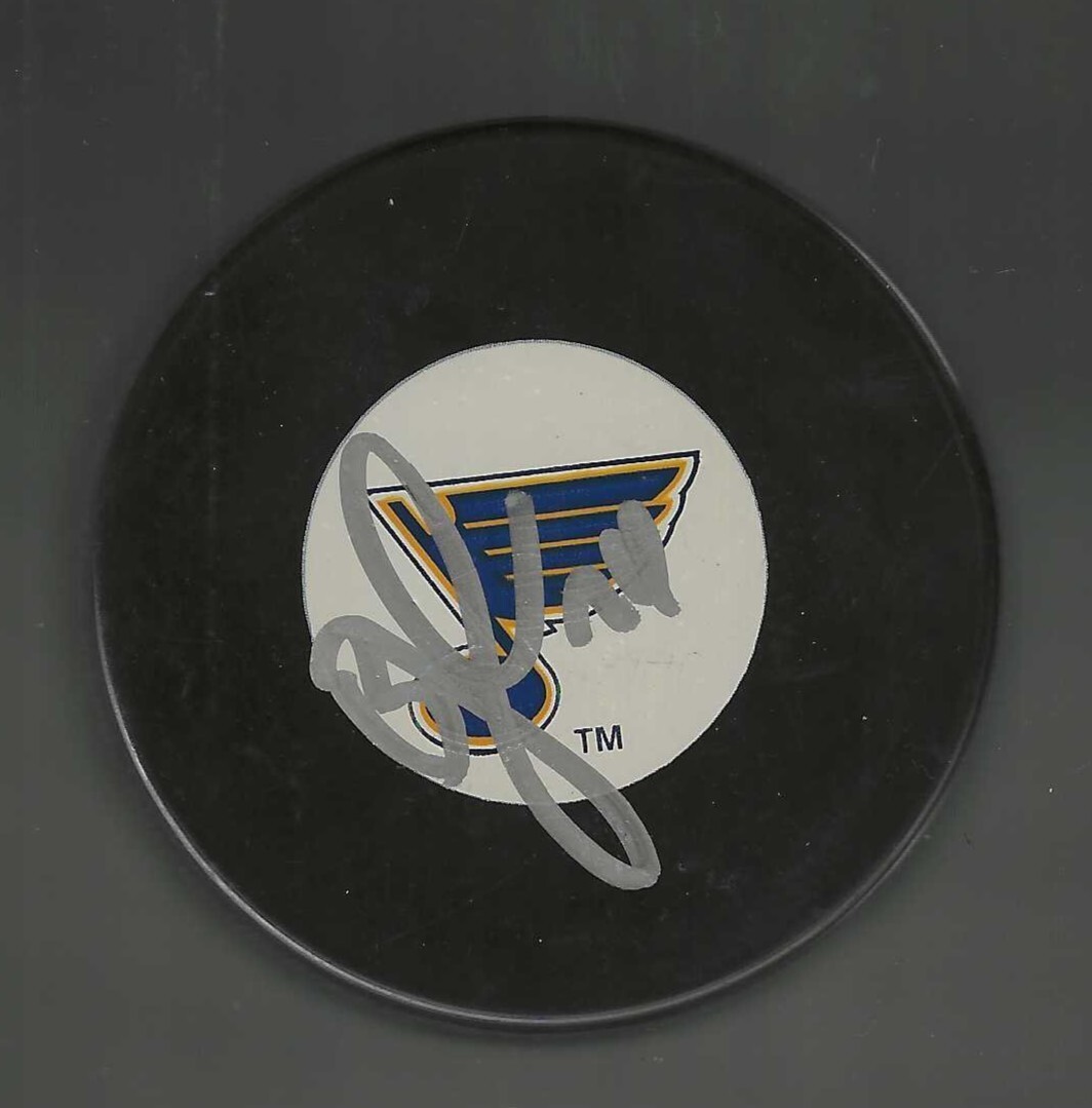 B.J. Crombeen Signed St. Louis Blues Puck