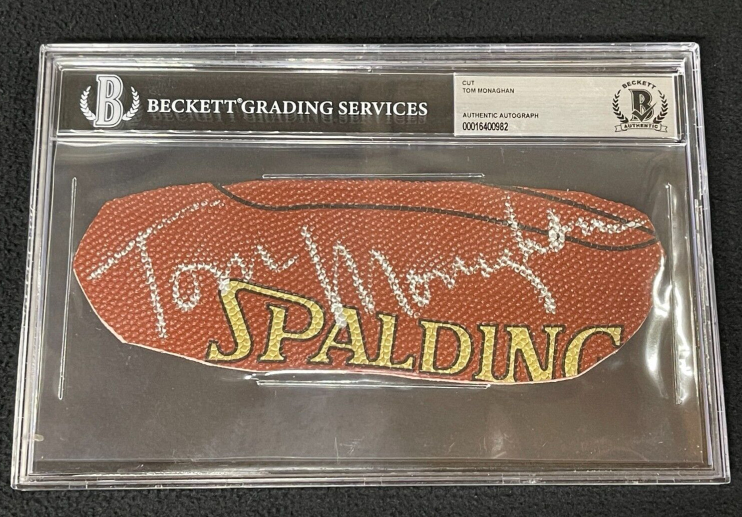 TOM MONAGHAN SIGNED DOMINO’S PIZZA OWNER STICK CUT AUTOGRAPH BECKETT CERTIFIED COLLECTIBLE MEMORABILIA