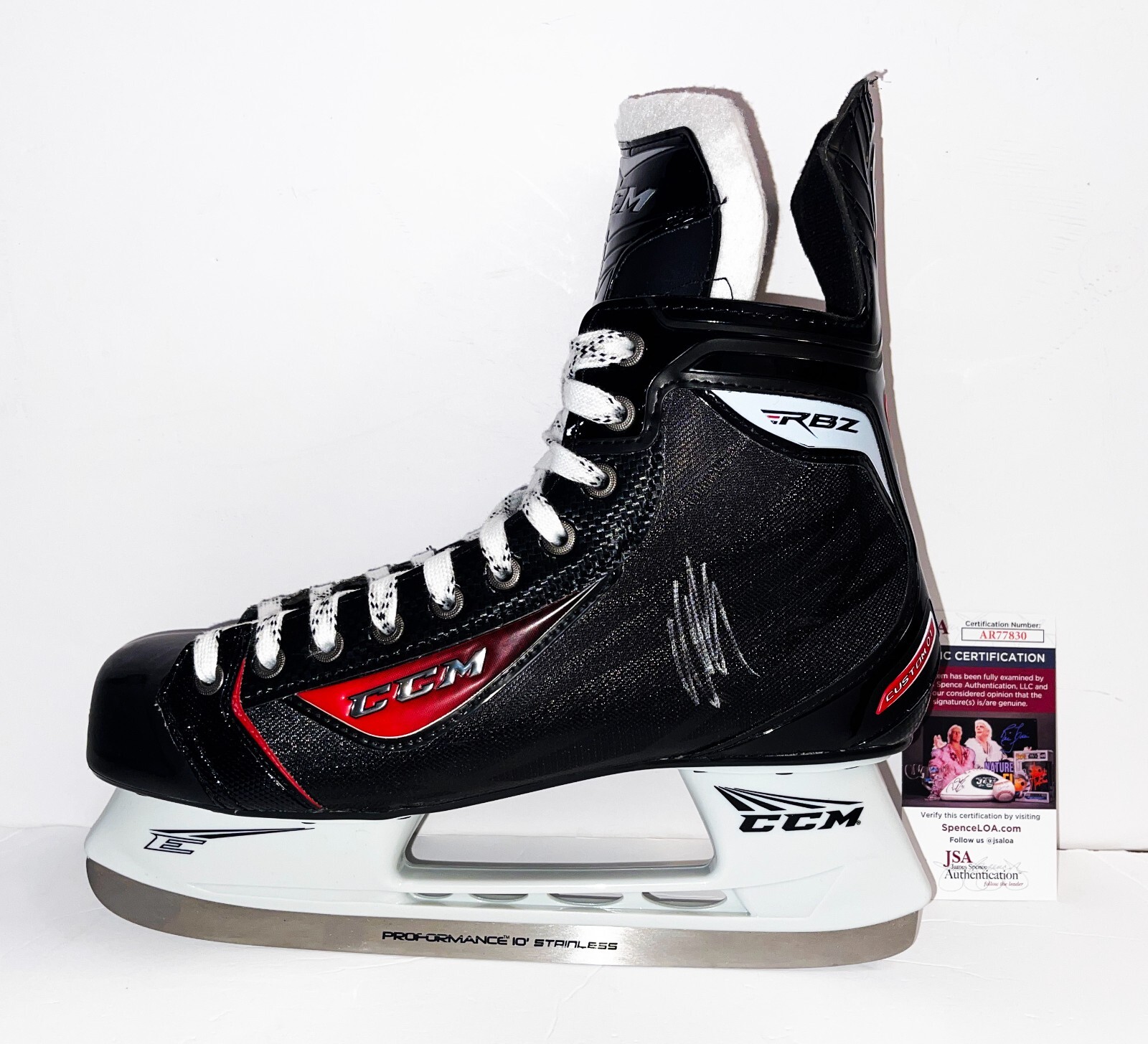 Nazem Kadri Signed Calgary Flames CCM Ice Skate JSA COA