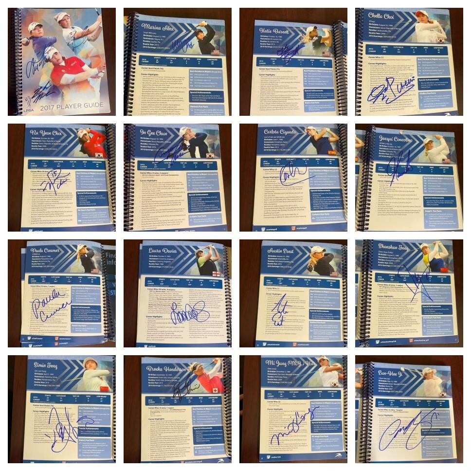 2017 LPGA Player Guide Book Mult-Signed By 113 JSA LOA COA Lexi Thompson