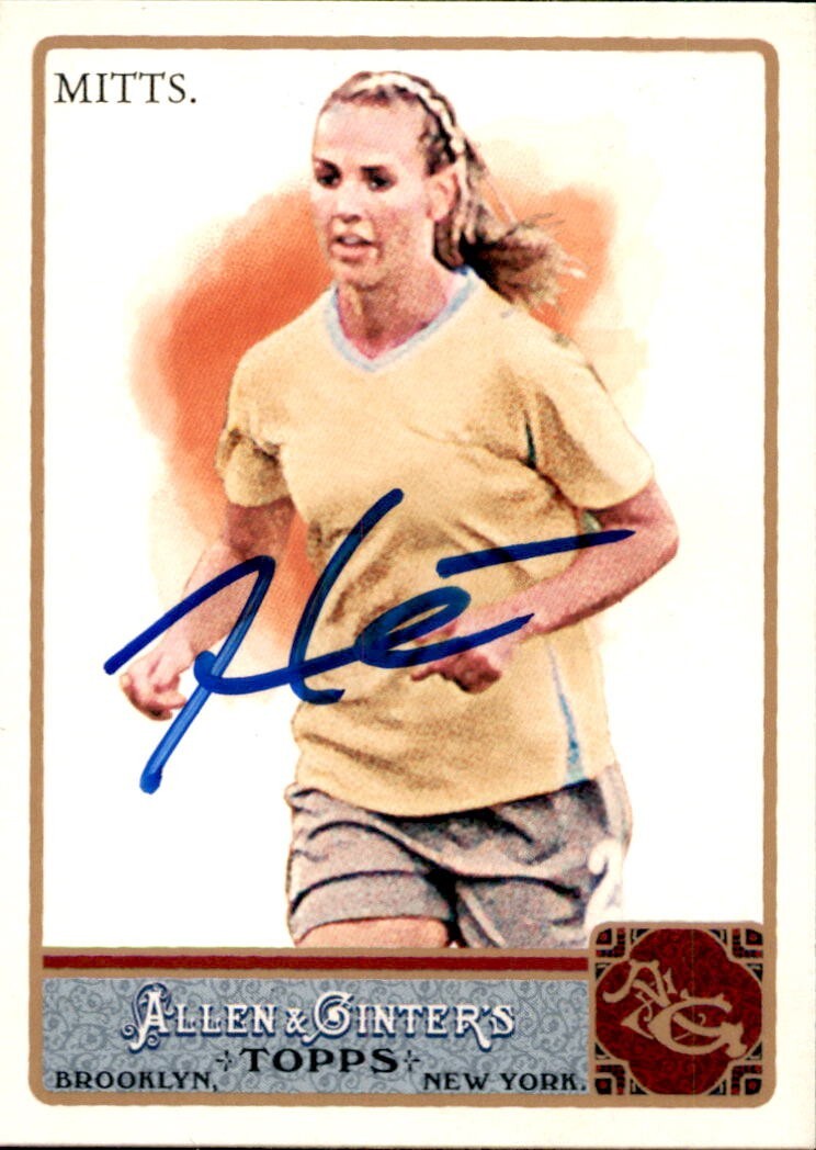 Heather Mitts Signed 2011 Topps Allen & Ginters Womens Soccer Card #164