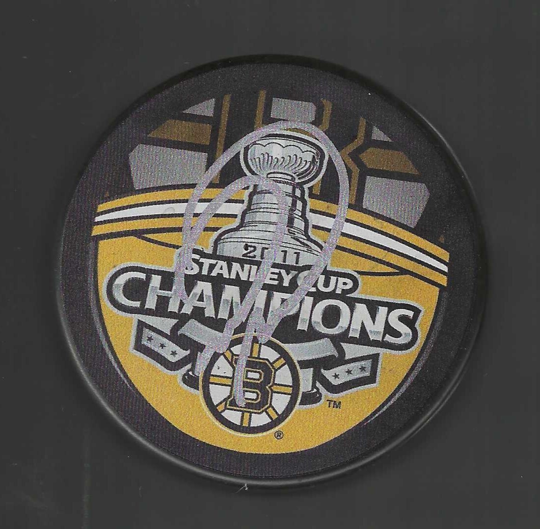 Mark Recchi Signed Boston Bruins 2011 Stanley Cup Champions Puck