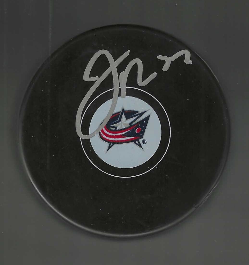 Jake Bean Signed Columbus Blue Jackets Puck