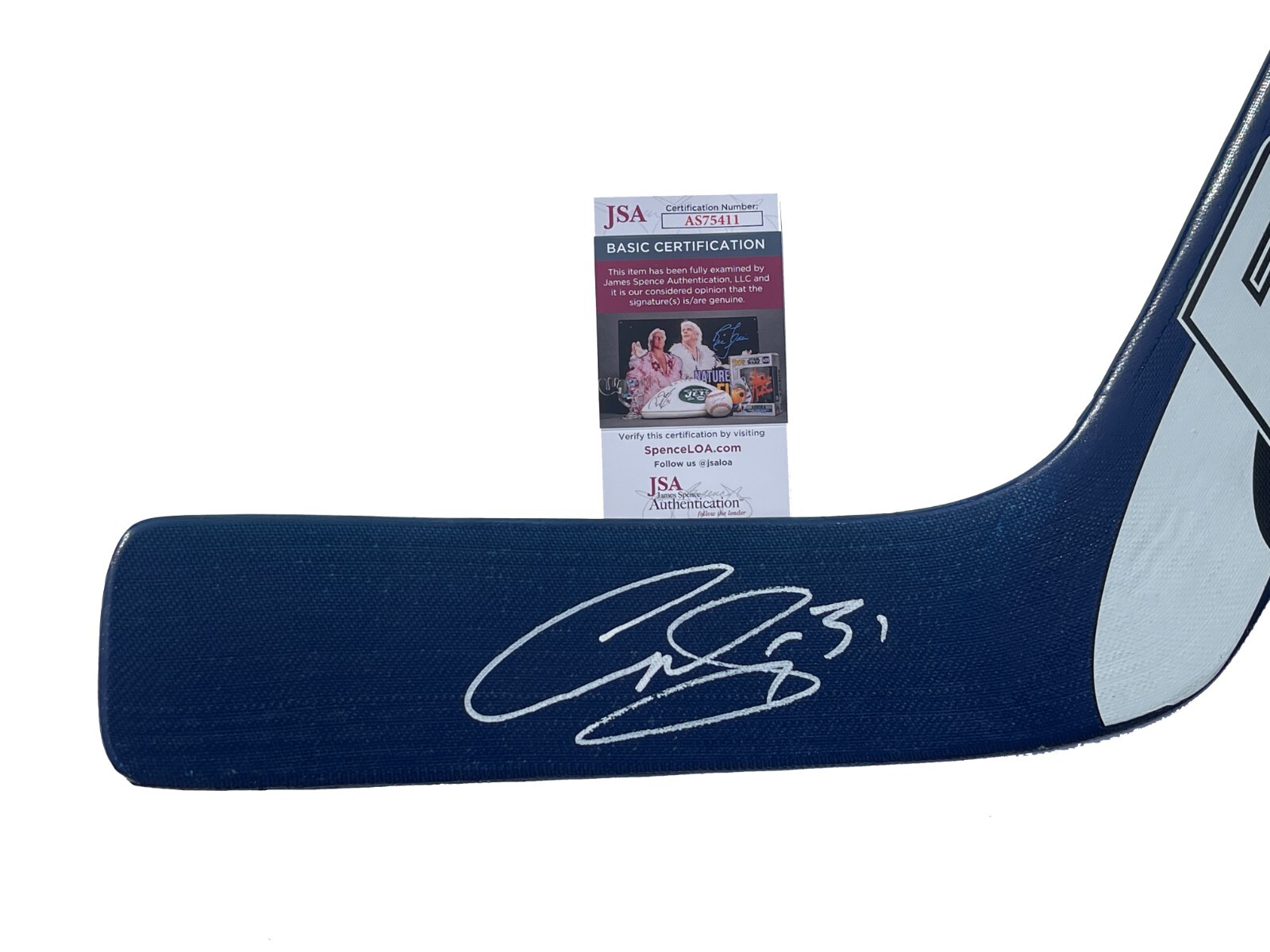 Curtis Joseph Signed Toronto Maple Leafs Model Stick JSA COA