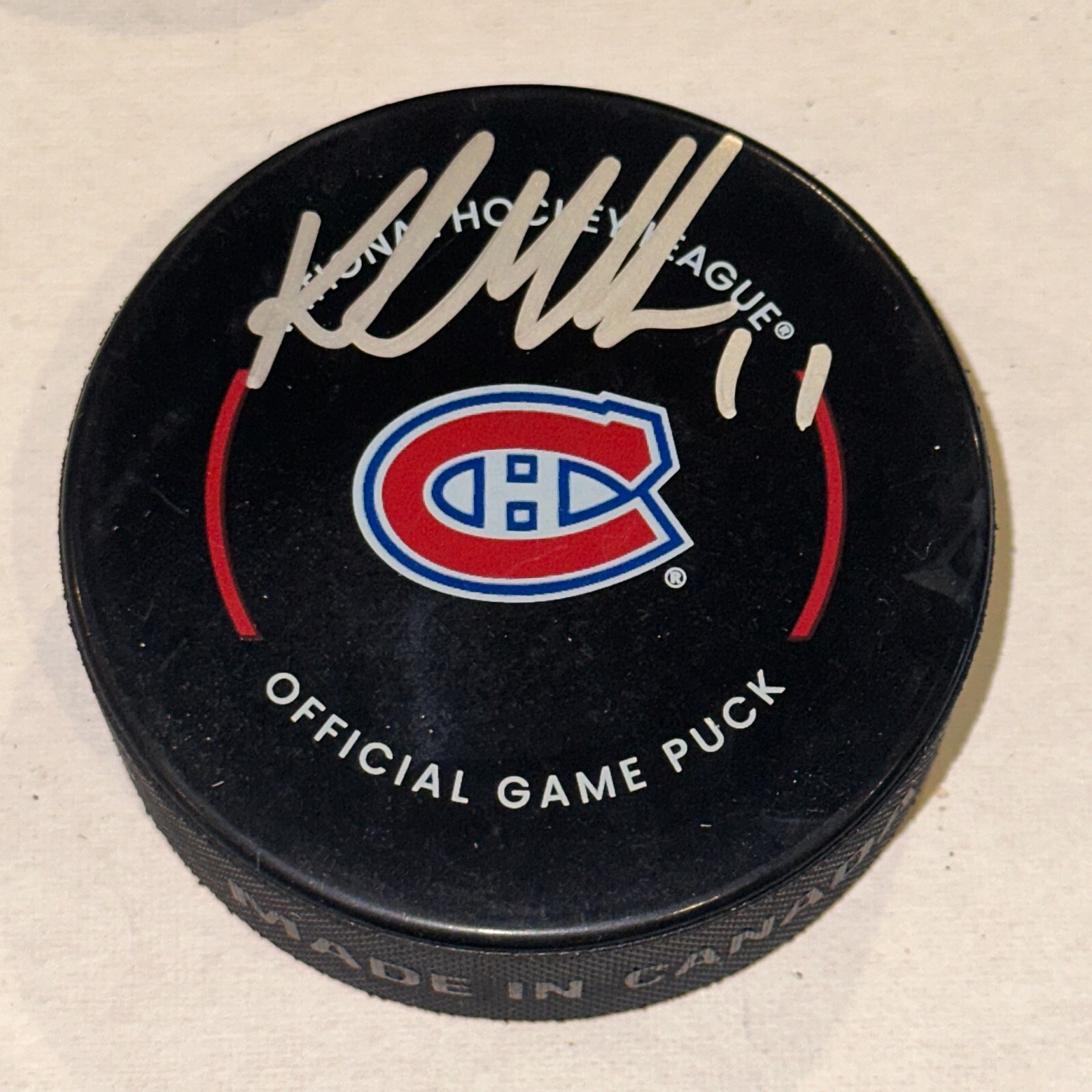 KIRK MULLER Signed Montreal CANADIENS Official GAME Puck Beckett (BAS)
