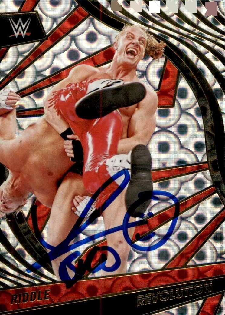 Matt Riddle Signed 2022 Panini Revolution Groove WWE Card #68