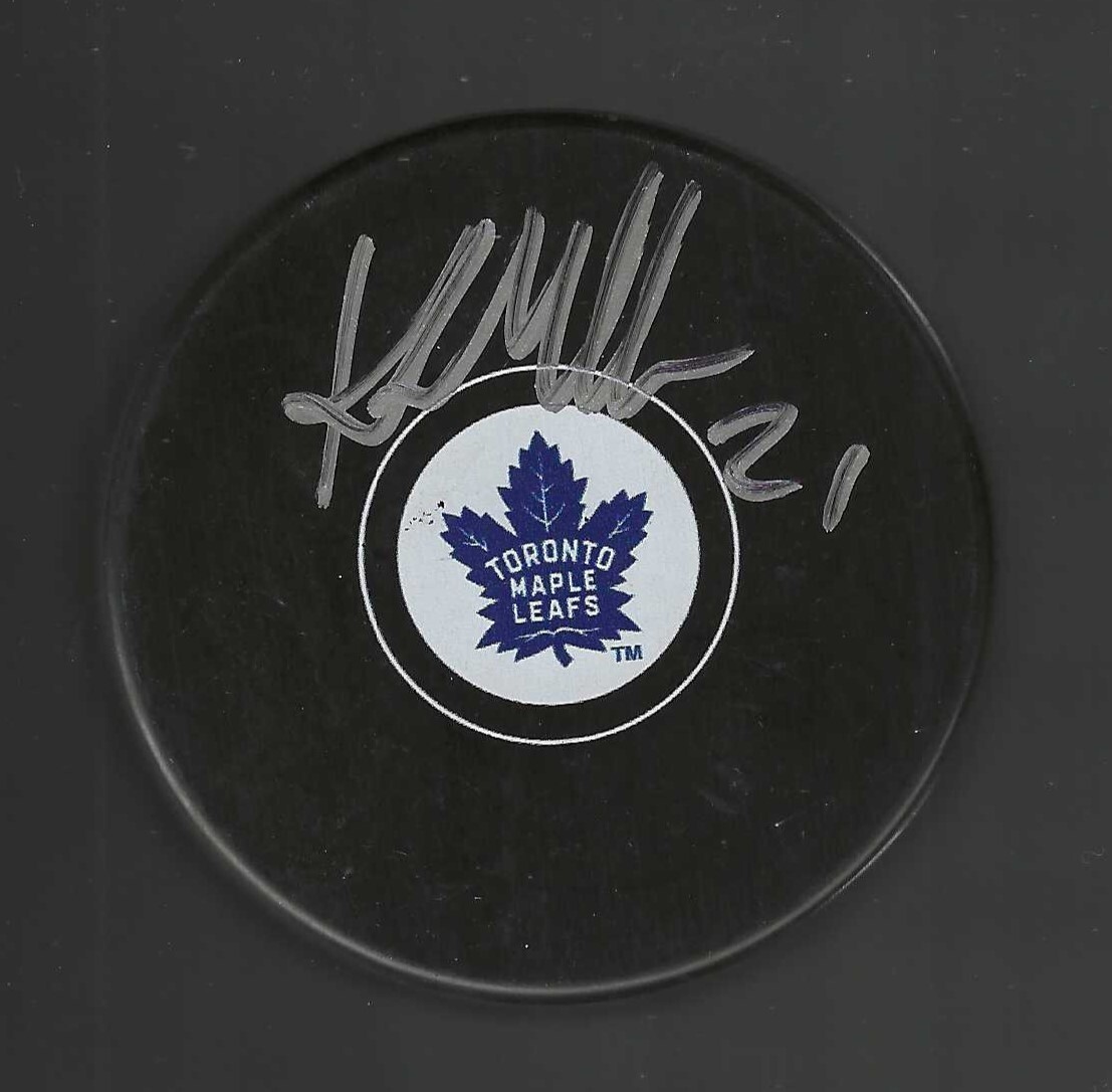 Kirk Muller Signed Toronto Maple Leafs Puck
