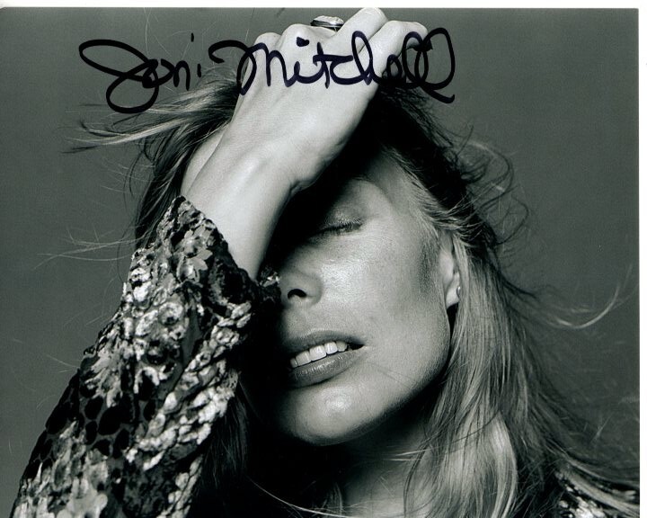 JONI MITCHELL signed autographed 8x10 photo
