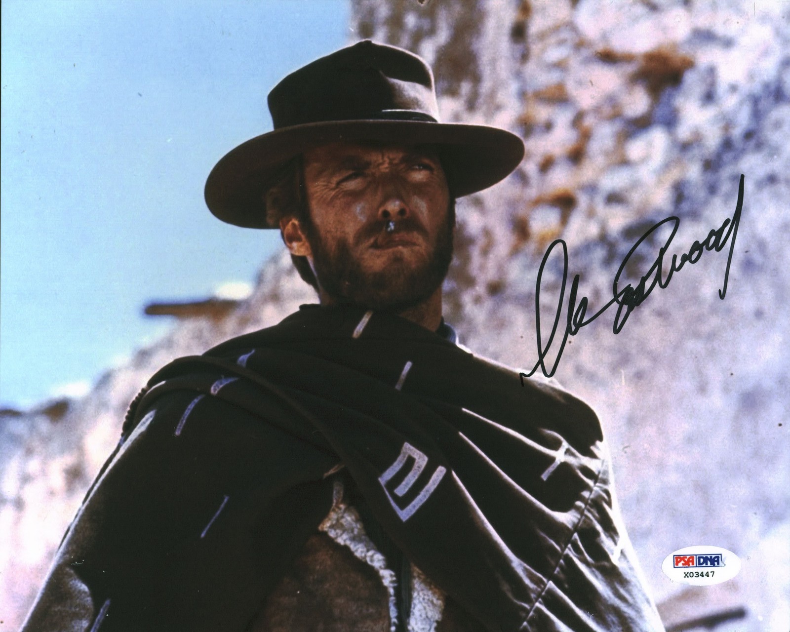 Clint Eastwood Good, the Bad & the Ugly Signed 8x10 Photo Auto 10! BAS #AD64023