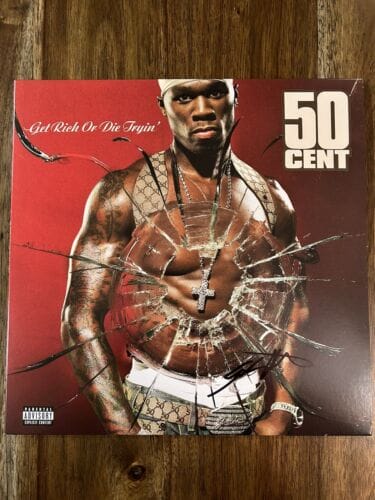 50 Cent ‘Get Rich Or Die Tryin’ Signed Vinyl Album Beckett BSA