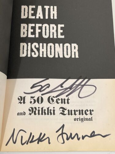 50 CENT SIGNED DEATH BEFORE DISHONOR SOFTCOVER BOOK AUTHENTIC AUTOGRAPH COLLECTIBLE MEMORABILIA