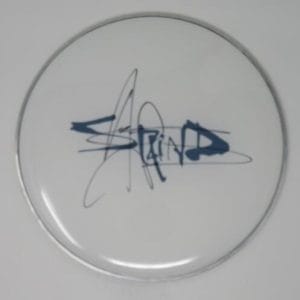Aaron Lewis STAIND Signed Autograph Auto 12" Drumhead Drum Head JSA