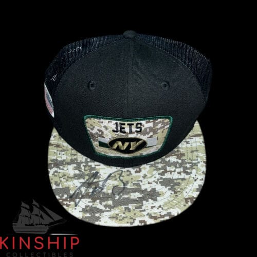 Aaron Rodgers signed NY Jets Hat JSA COA Rare Football Packers HOF Auto Z1607