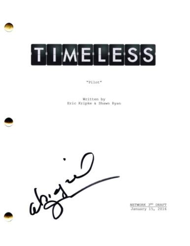ABIGAIL SPENCER SIGNED AUTOGRAPH TIMELESS FULL PILOT SCRIPT SCREENPLAY COLLECTIBLE MEMORABILIA