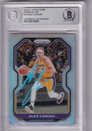 ALEX CARUSO signed (2020-21 PANINI PRIZM) #10 Lakers basketball card BECKETT BAS