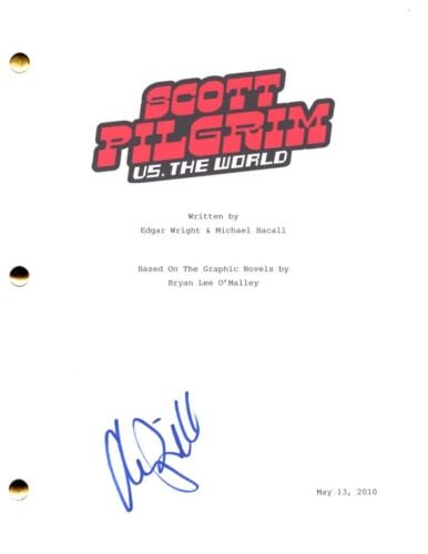 ALLISON PILL SIGNED AUTOGRAPH SCOTT PILGRIM VS THE WORLD MOVIE SCRIPT SCREENPLAY COLLECTIBLE MEMORABILIA