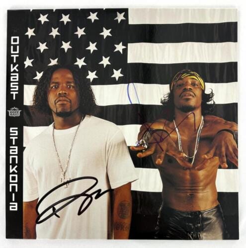 ANDRE 3000 & BIG BOI SIGNED AUTOGRAPH ALBUM VINYL RECORD – OUTKAST STANKONIA JSA COLLECTIBLE MEMORABILIA