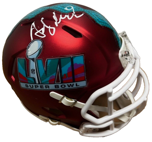 ANDY REID signed (KANSAS CITY CHIEFS SBLVII mini football helmet ...