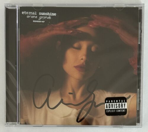 ARIANA GRANDE SIGNED SEALED ETERNAL SUNSHINE AUTOGRAPHED CD & FULL SIGNATURE #5 COLLECTIBLE MEMORABILIA