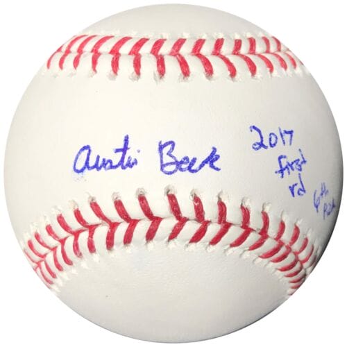 AUSTIN BECK SIGNED BASEBALL BAS BECKETT OAKLAND ATHLETICS AUTOGRAPHED COLLECTIBLE MEMORABILIA