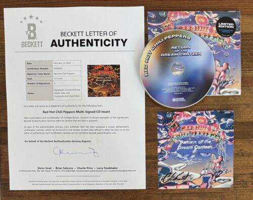 Red purchases Hot Chili Peppers - Return of the Dream Canteen - SIGNED CD RHCP IN HAND