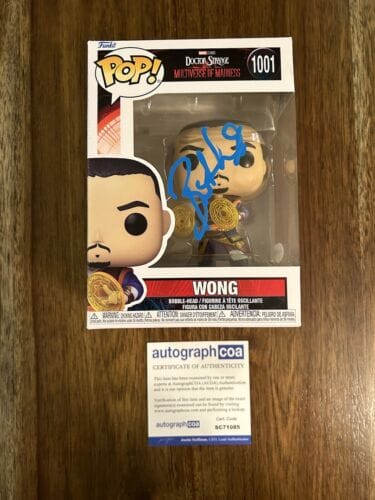 BENEDICT WONG ‘DOCTOR STRANGE’ SIGNED FUNKO POP ACOA MARVEL AVENGERS COLLECTIBLE MEMORABILIA