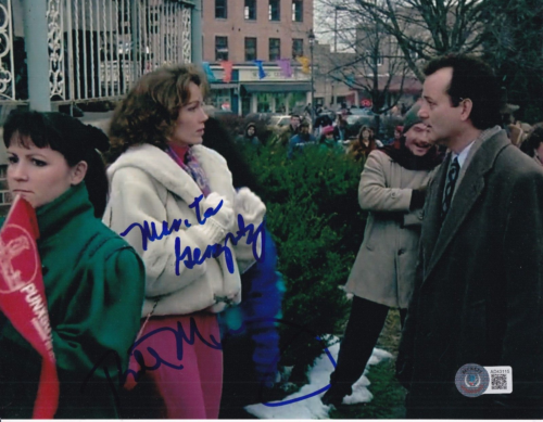 BILL MURRAY & MARITA GERAGHTY signed (GROUNDHOG DAY) 8X10 BECKETT BAS AD43114