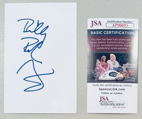 Billy Bob Thornton Signed Autographed 4x6 Card JSA Cert Sling Blade