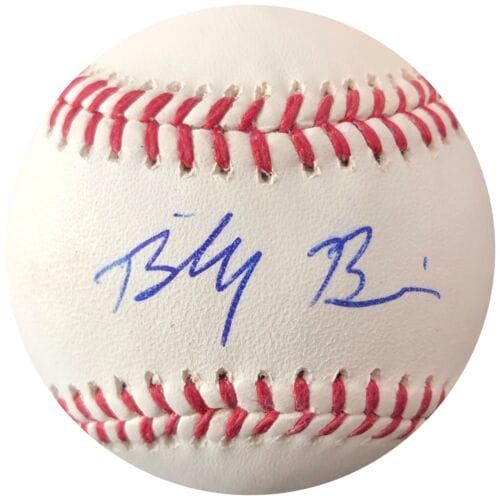 BILLY BURNS SIGNED BASEBALL PSA/DNA KANSAS CITY ROYALS AUTOGRAPHED A’S COLLECTIBLE MEMORABILIA