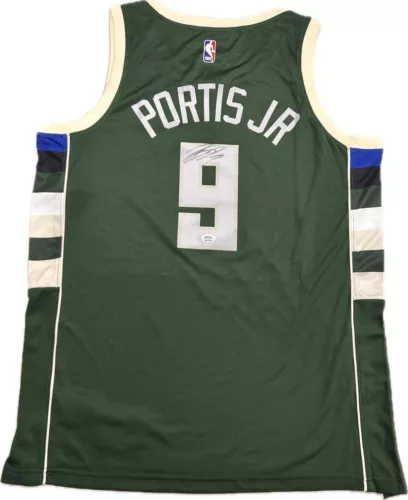 BOBBY PORTIS SIGNED JERSEY PSA/DNA MILWAUKEE BUCKS AUTOGRAPHED COLLECTIBLE MEMORABILIA